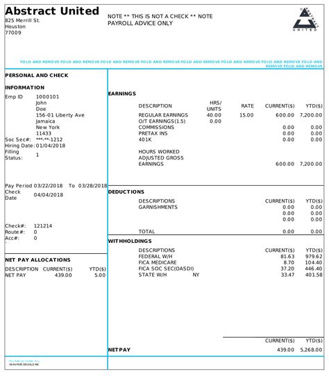 exceed pay stub.